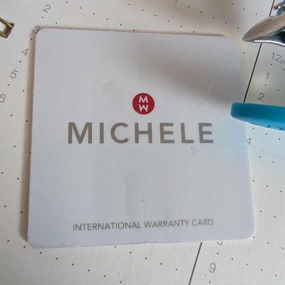 Michele Blue Chronograph Watch main image 6